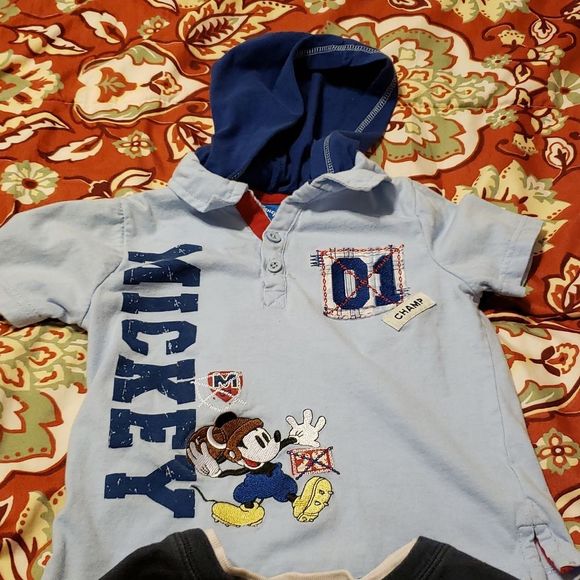 nike4 t long sleeve tee and disney hoody - Picture 2 of 5